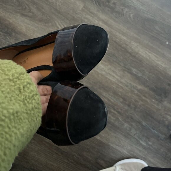 J. Mclaughlin 7 Ciara' Suede Tortoise Black Pumps $258 - Picture 2 of 6